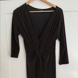 Gold and Black Julian Chang Dress